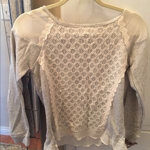 Embroidered sweat shirt